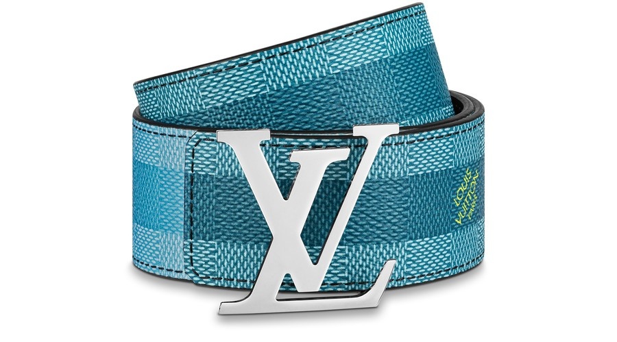 LV Initiales Damier Stripes 40MM Reversible Belt - 1