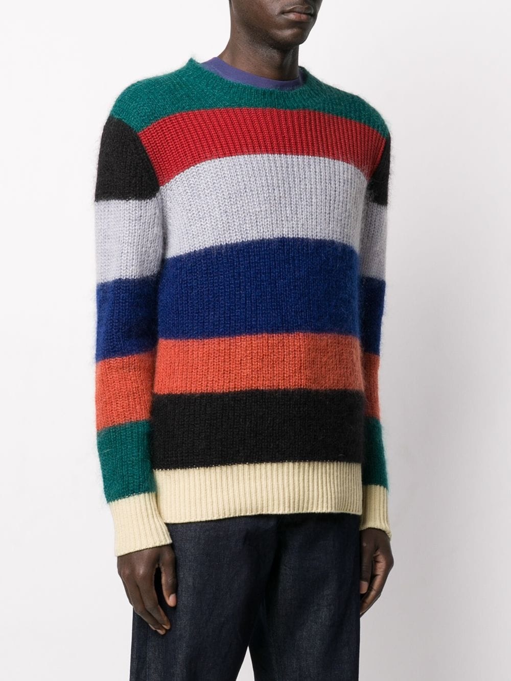 striped knit jumper - 3