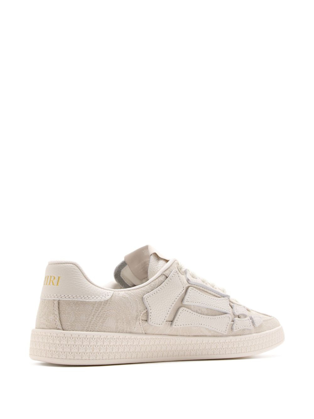 skeleton-detail canvas sneakers - 3