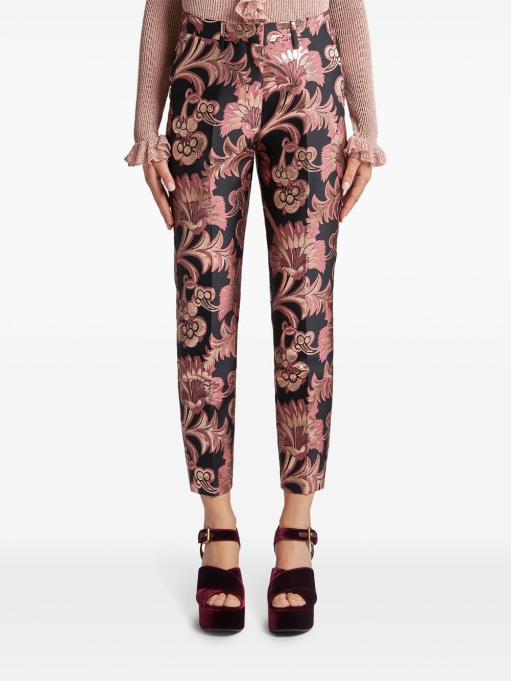jacquard trousers - 3