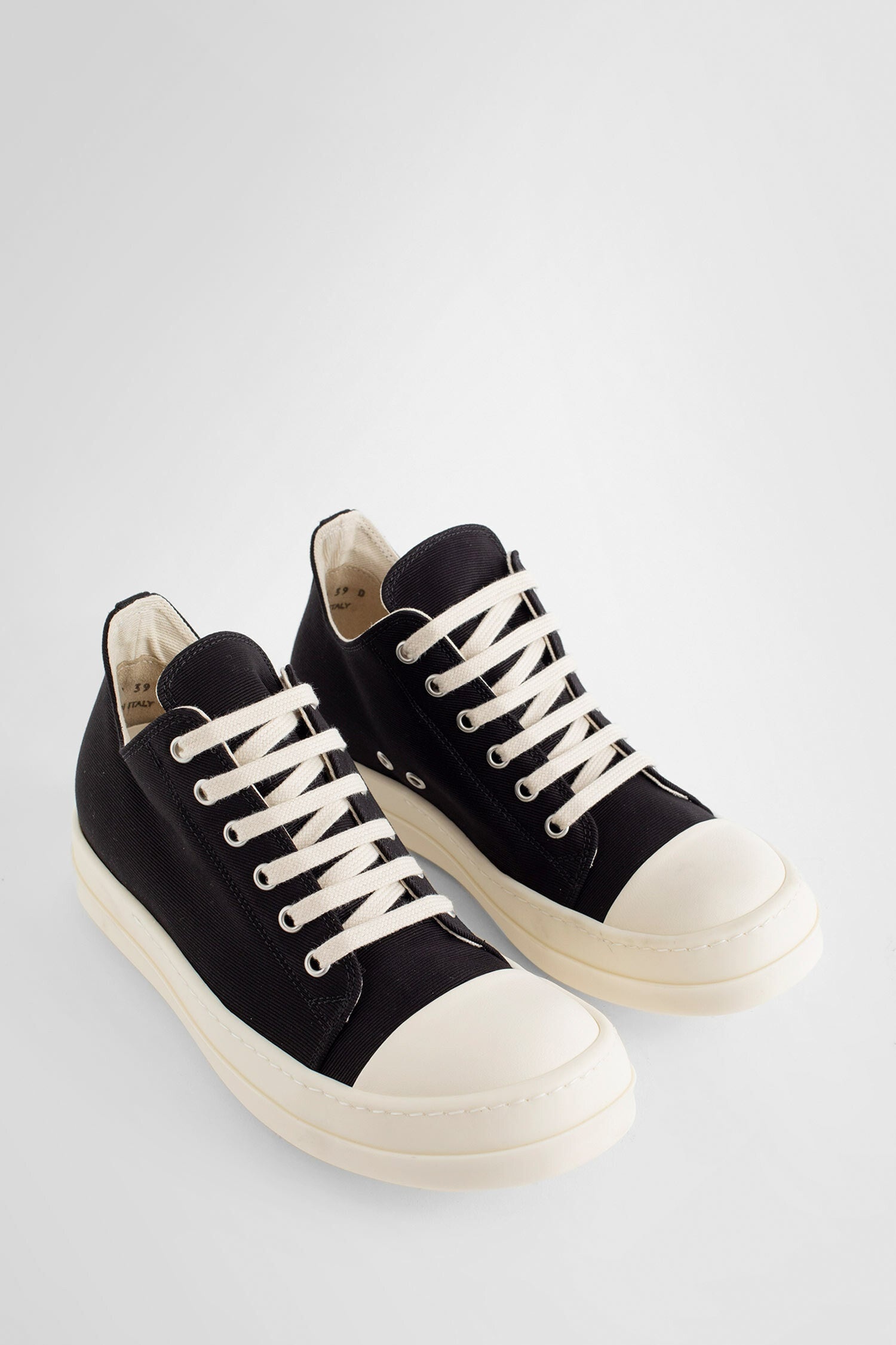 RICK OWENS WOMAN BLACK SNEAKERS - 7