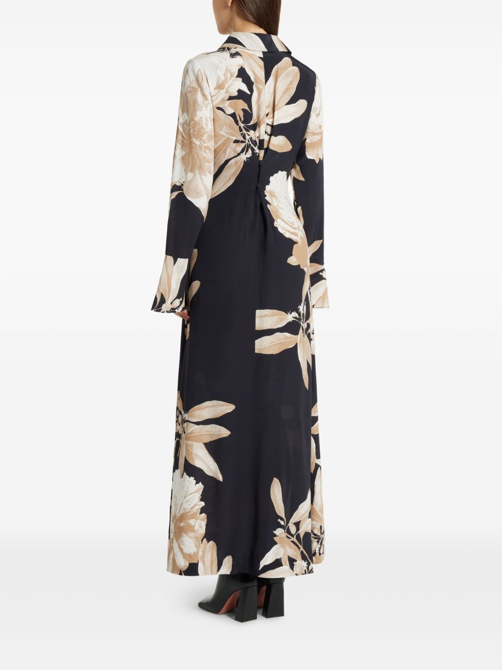 floral-print midi dress - 4