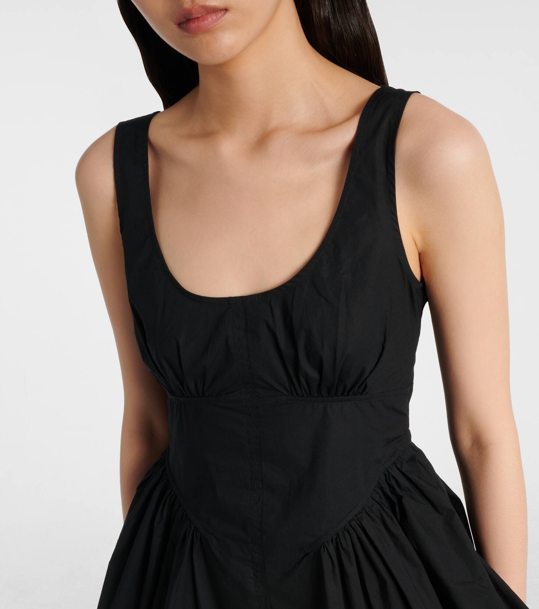 White Label Bader cotton-blend poplin top - 4