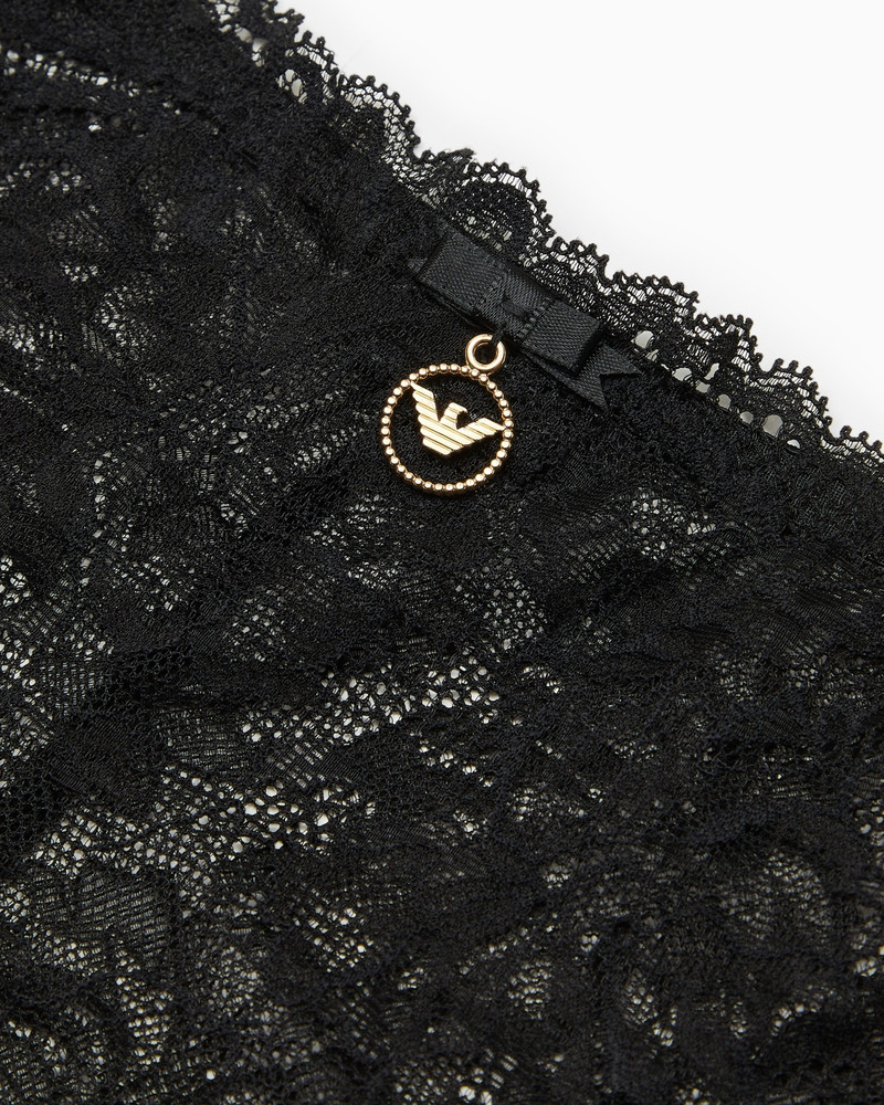 EMPORIO ARMANI ASV Eternal Lace briefs in recycled lace outlook