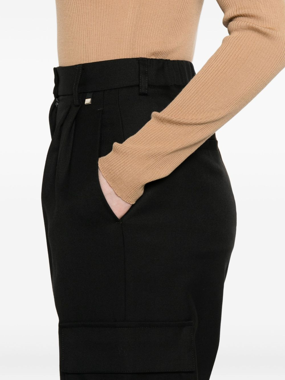pleated cargo trousers - 5