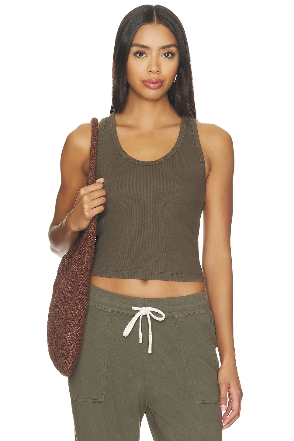 Blondie Structured Rib Bra Friendly Tank - 1