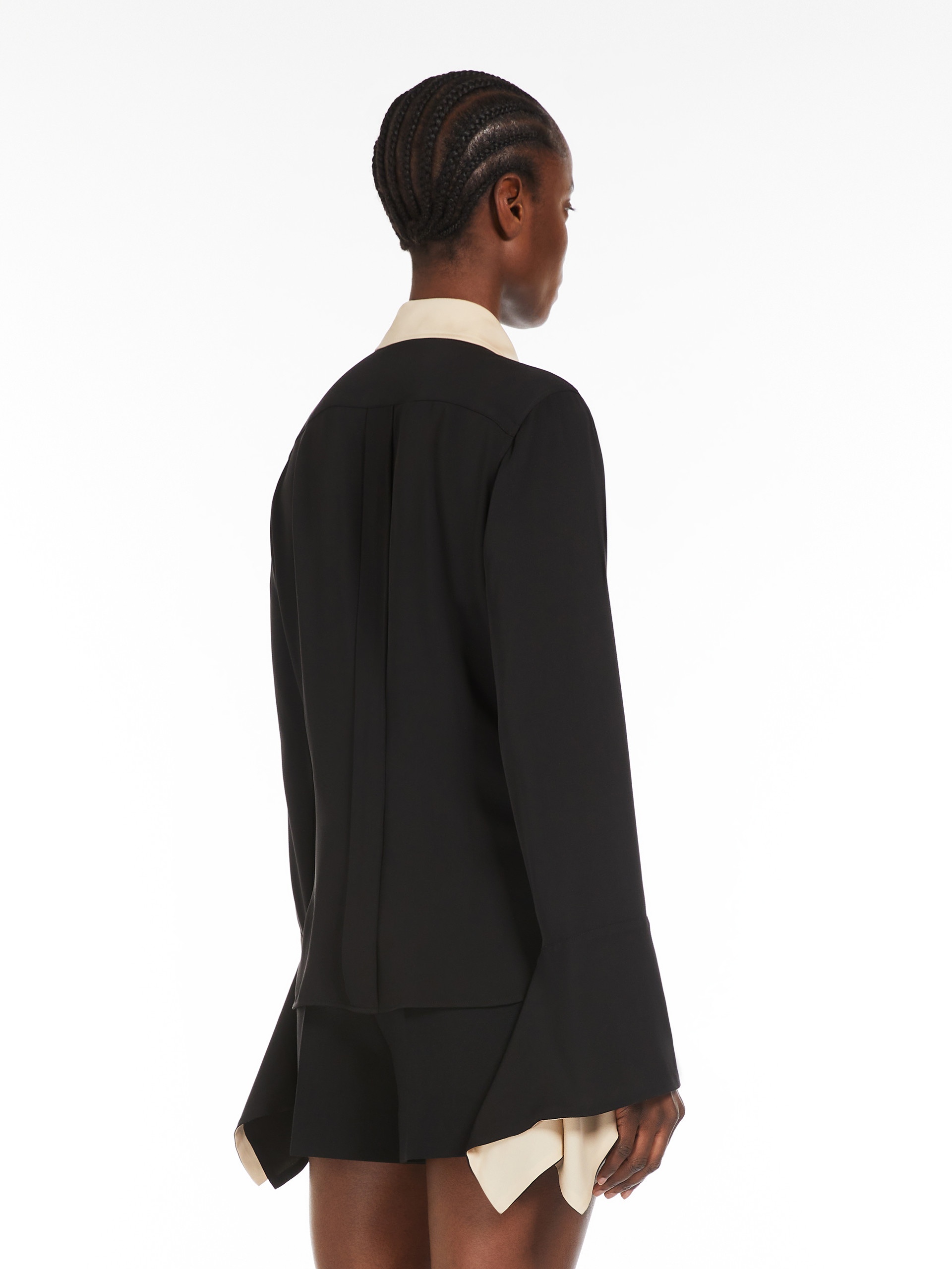 PIO Colour block silk shirt - 4