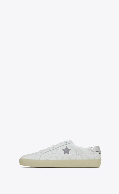 SAINT LAURENT court classic sl/06 metallic california sneakers in smooth leather outlook