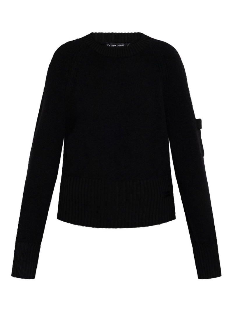 ribbed-hem sweater 1