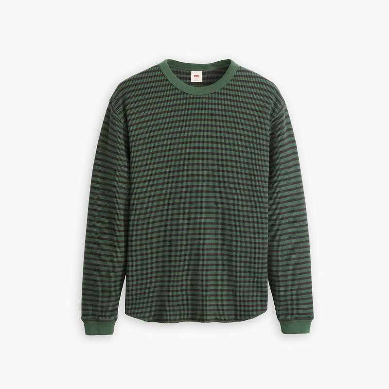 LONG SLEEVE RELAXED THERMAL T-SHIRT 1