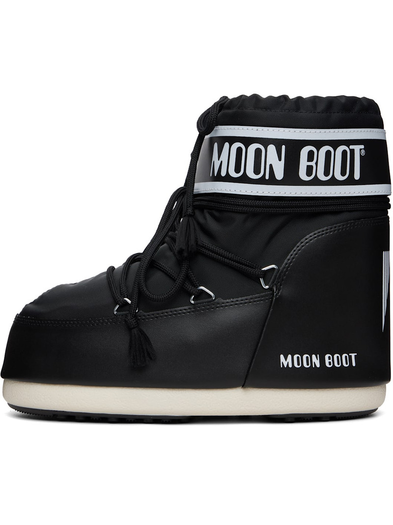 MOON BOOT Black Icon Low Nylon Boots outlook