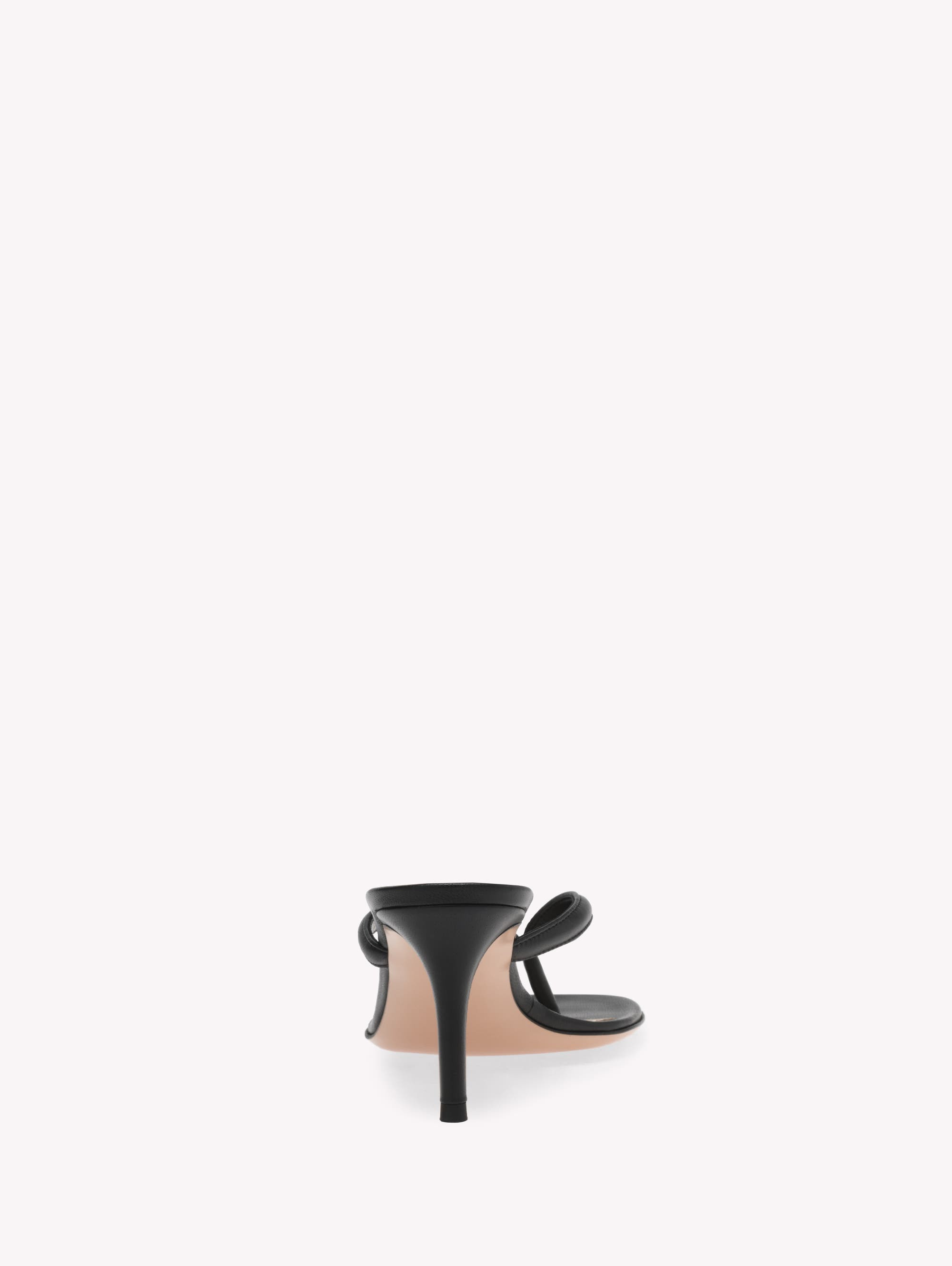 Gianvito Rossi Calypso Sandals in Black Nappa at Nordstrom - 4