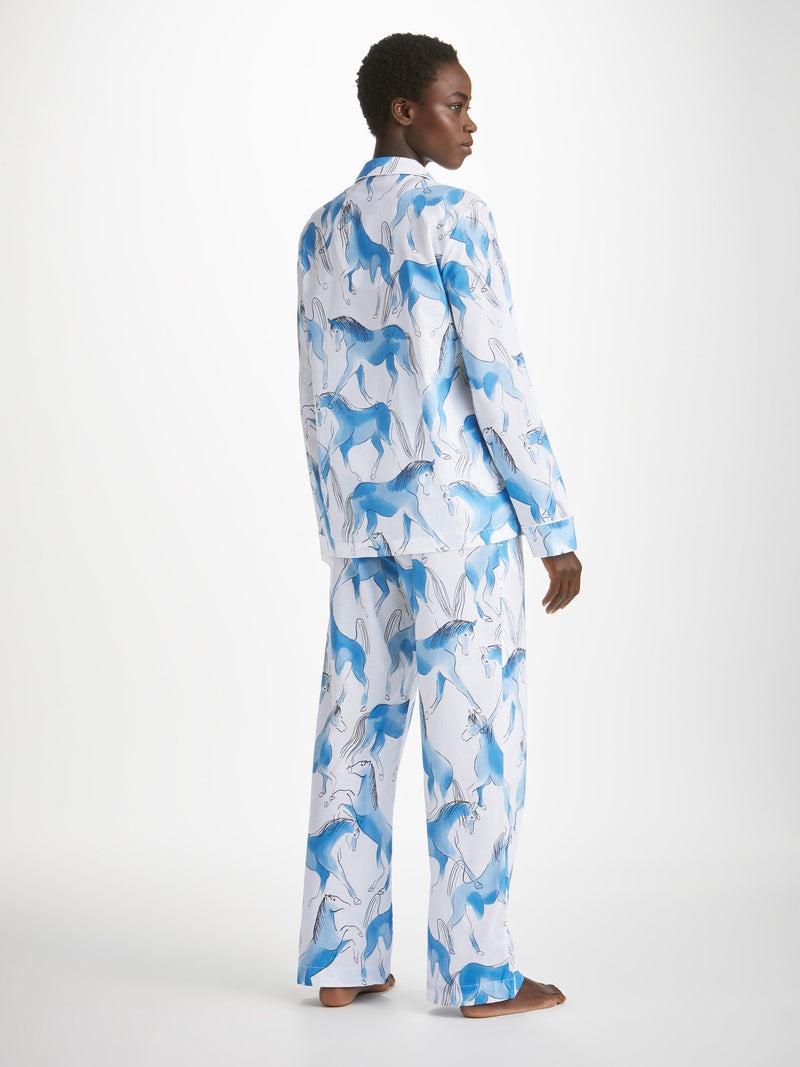 Women's Pyjamas Ledbury 67 Cotton Batiste Blue - 4