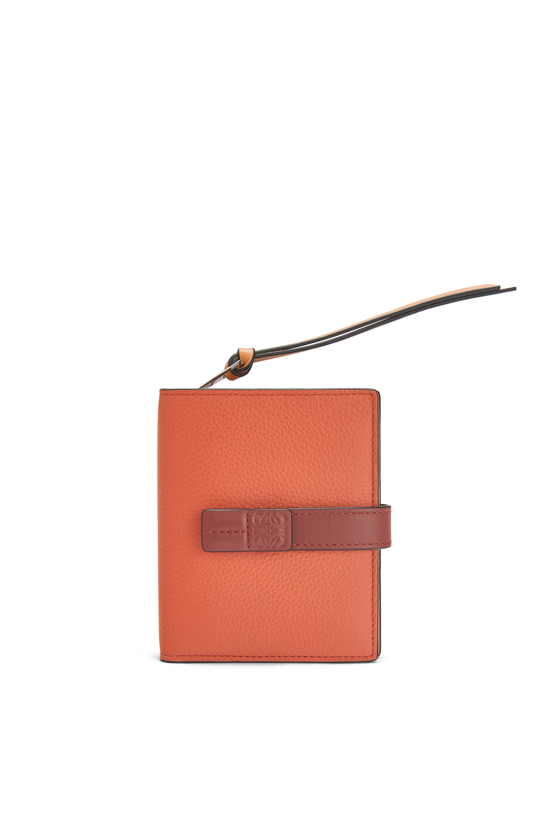 Compact zip wallet in soft grained calfskin - 5