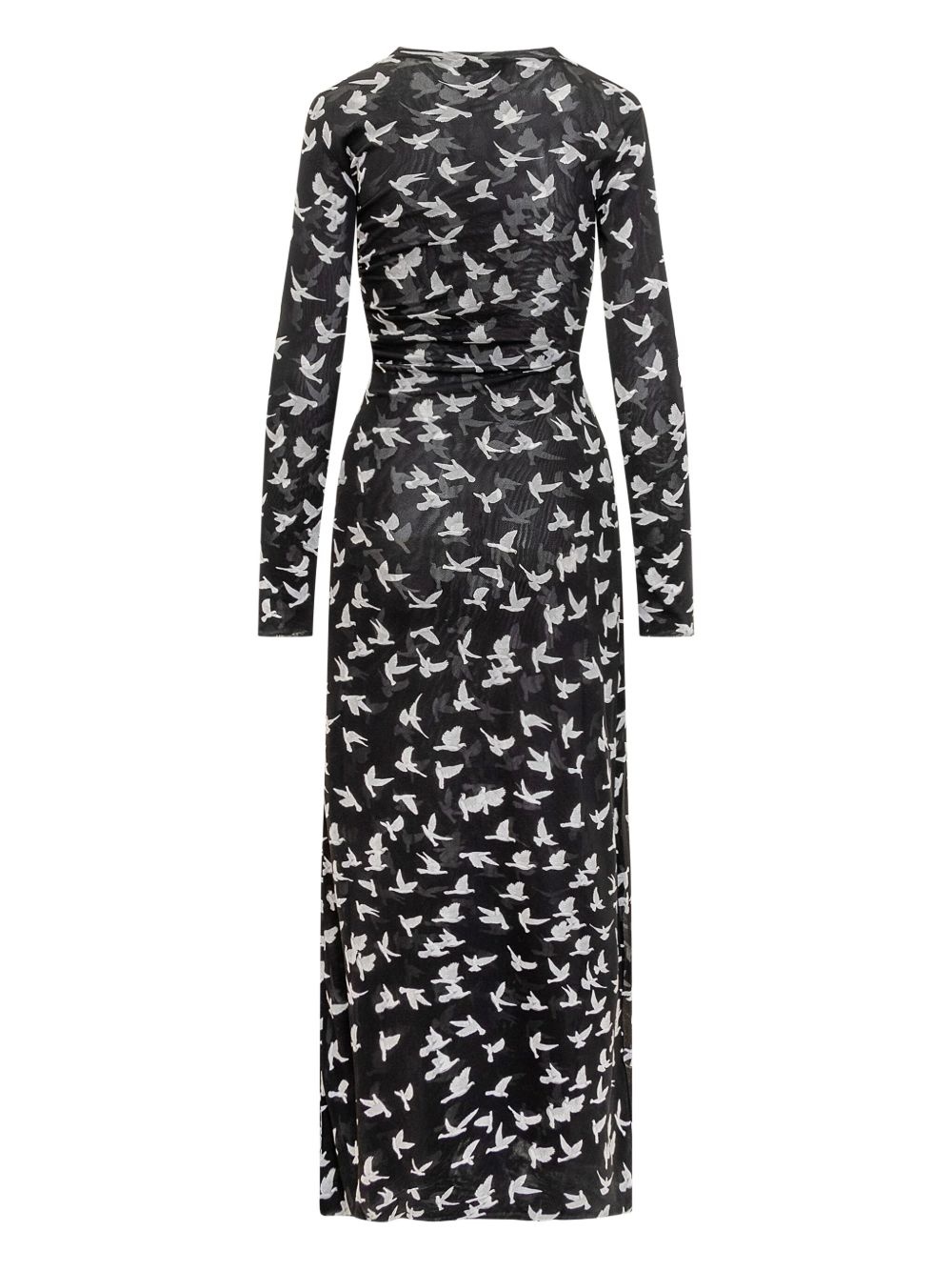 graphic-print midi dress - 2
