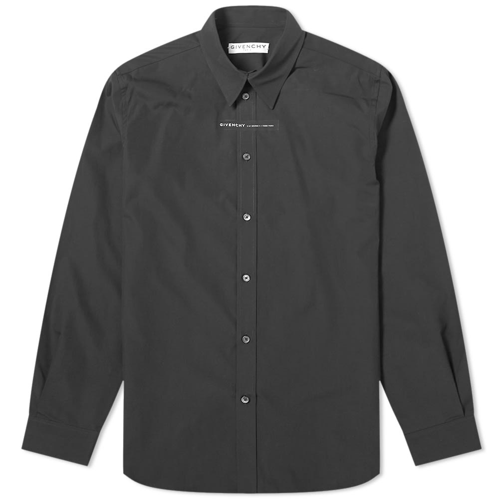 Givenchy Taped Logo Poplin Shirt - 1