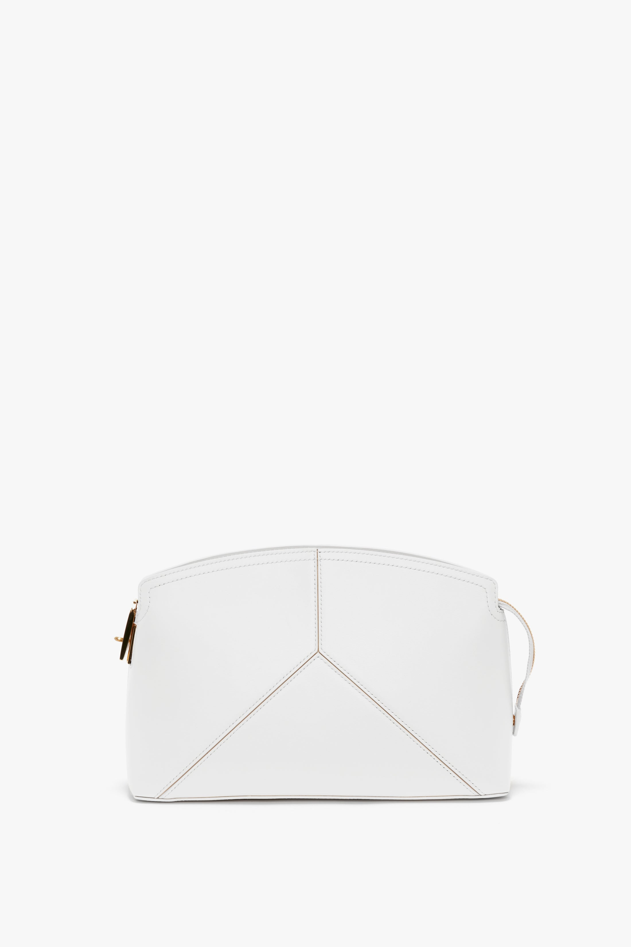 Exclusive Victoria Clutch Bag In White Leather - 5