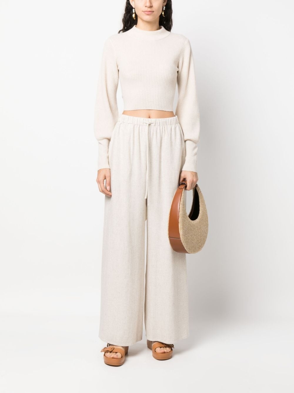 Pisca high-waisted palazzo pants - 2