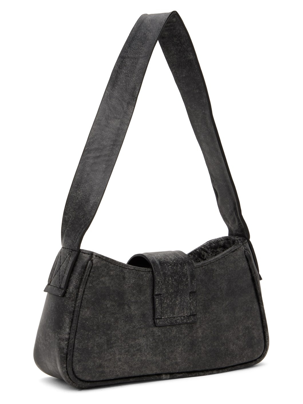 Gray Leather Mini Bag - 3
