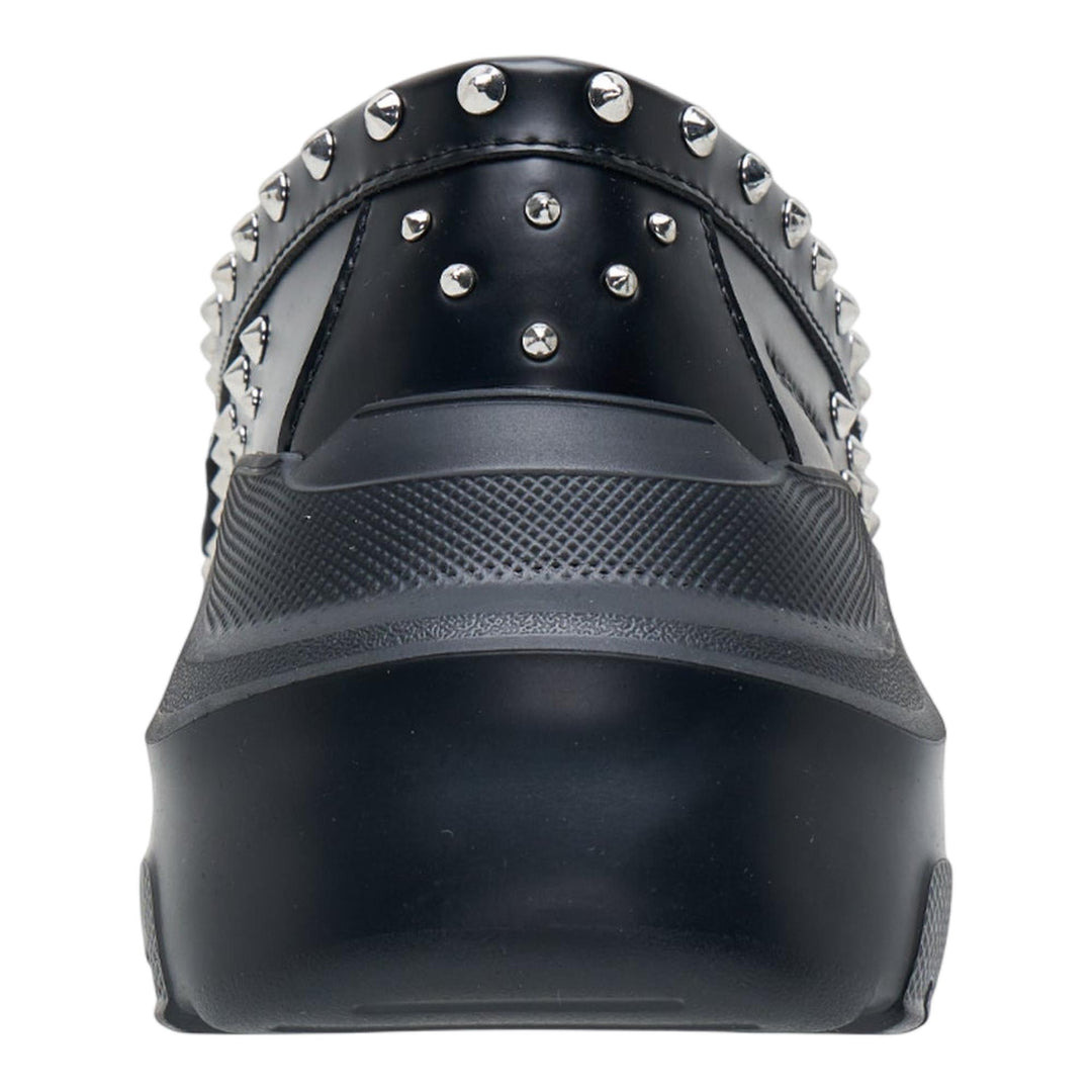 Black White Womens Contrast Flat Shoes - 3