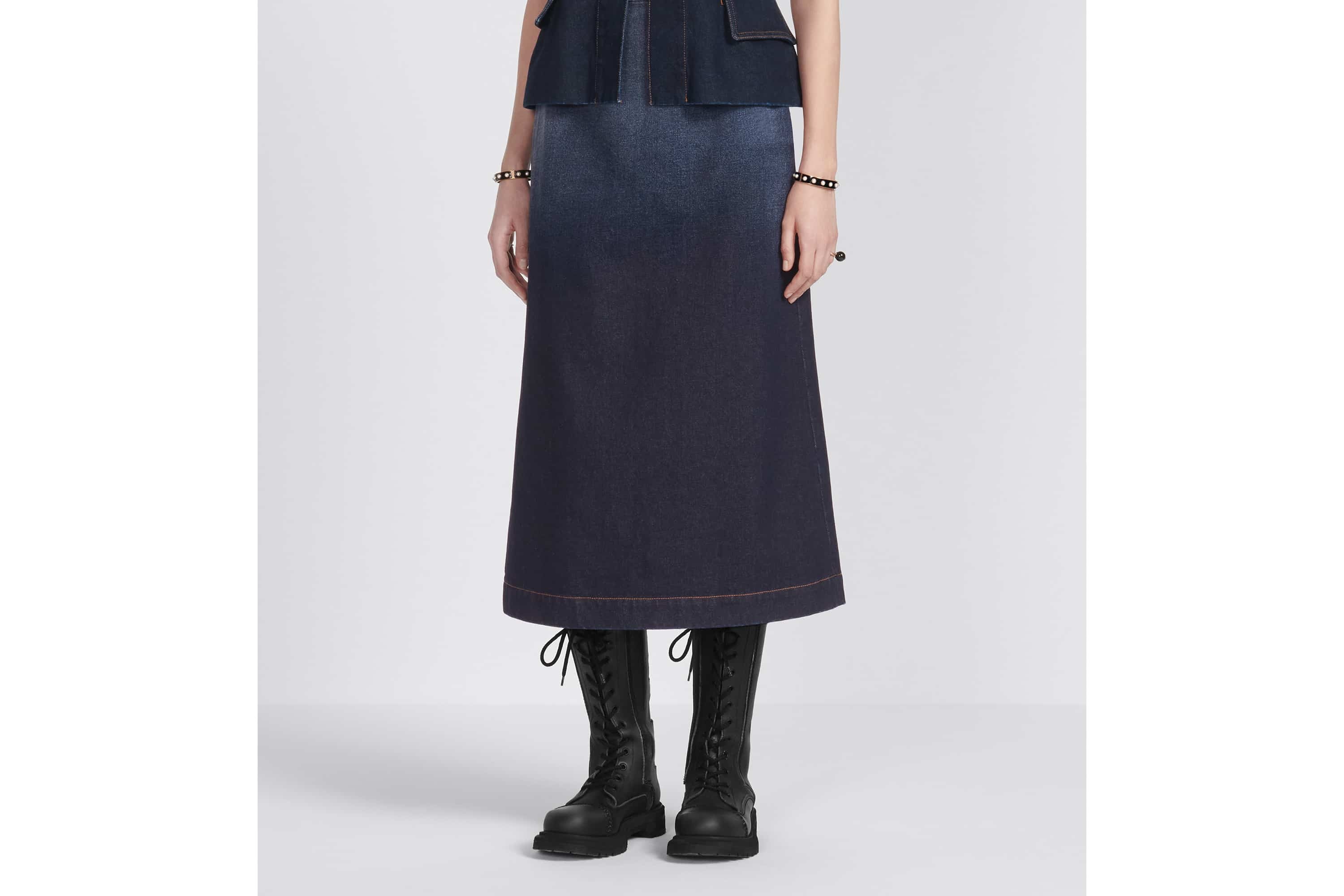 Mid-Length Straight-Cut Skirt - 7