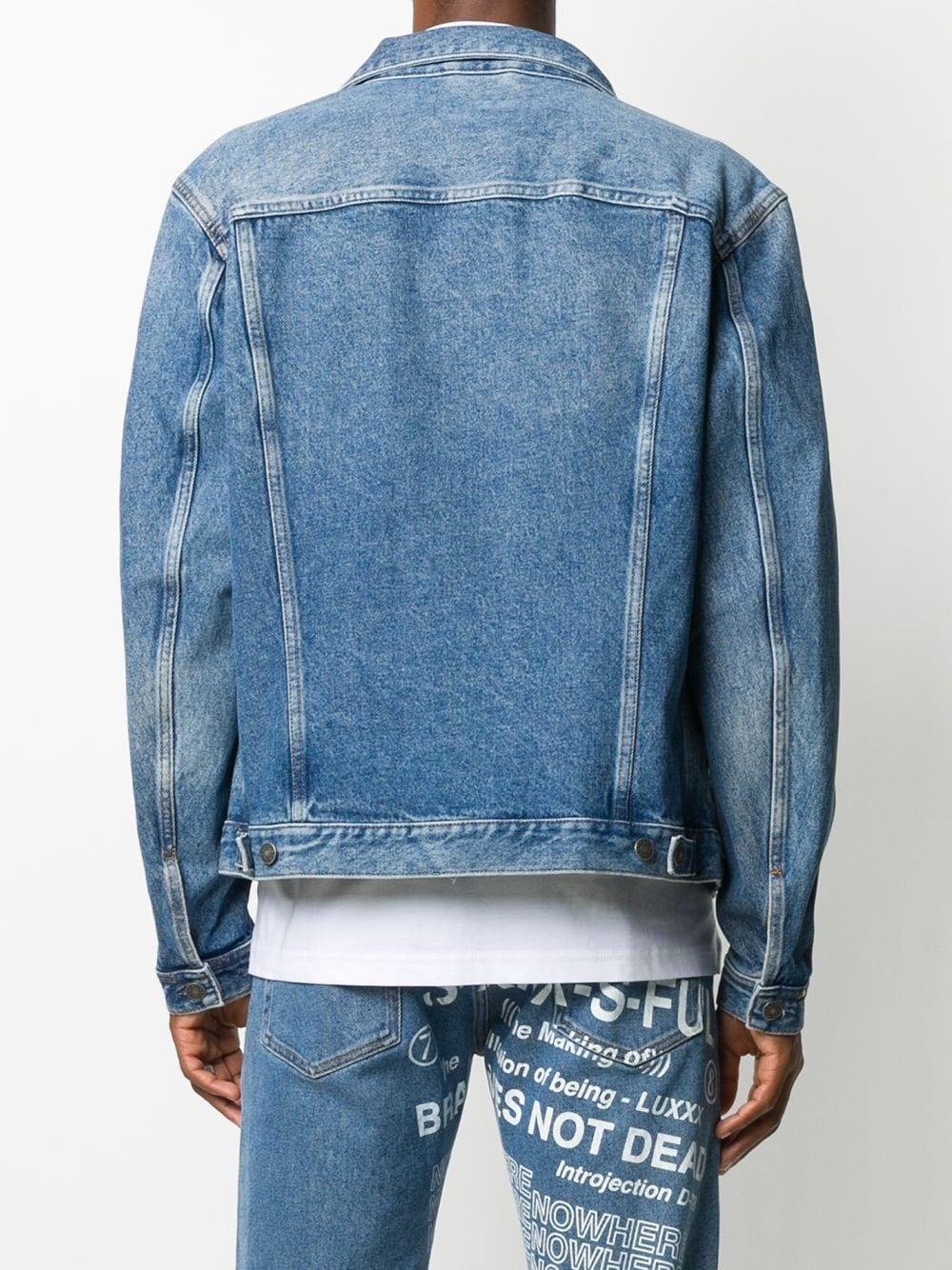 stonewashed denim jacket - 4