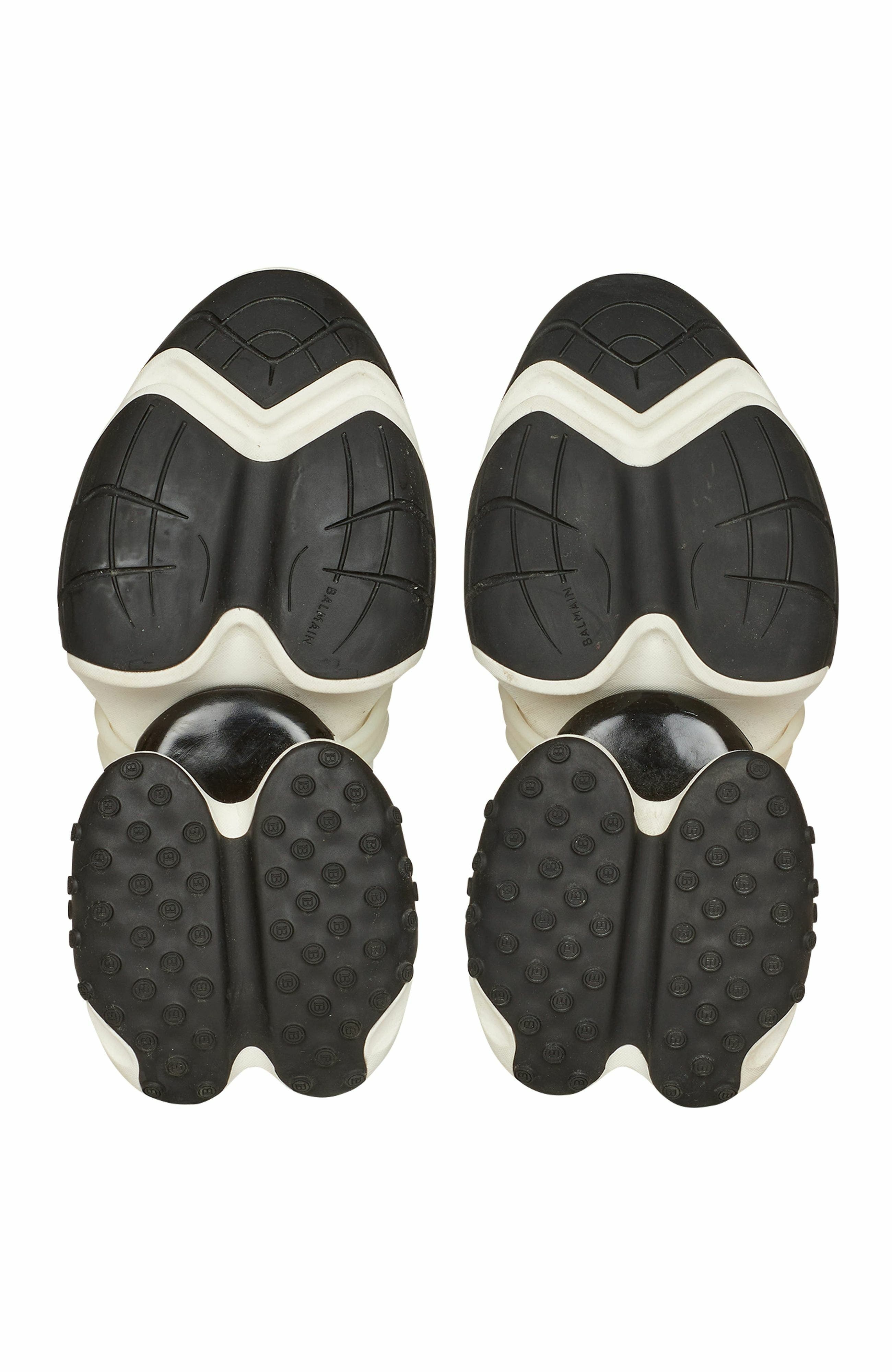 Balmain Unicorn low-top sneakers in neoprene and leather in Black at Nordstrom - 6