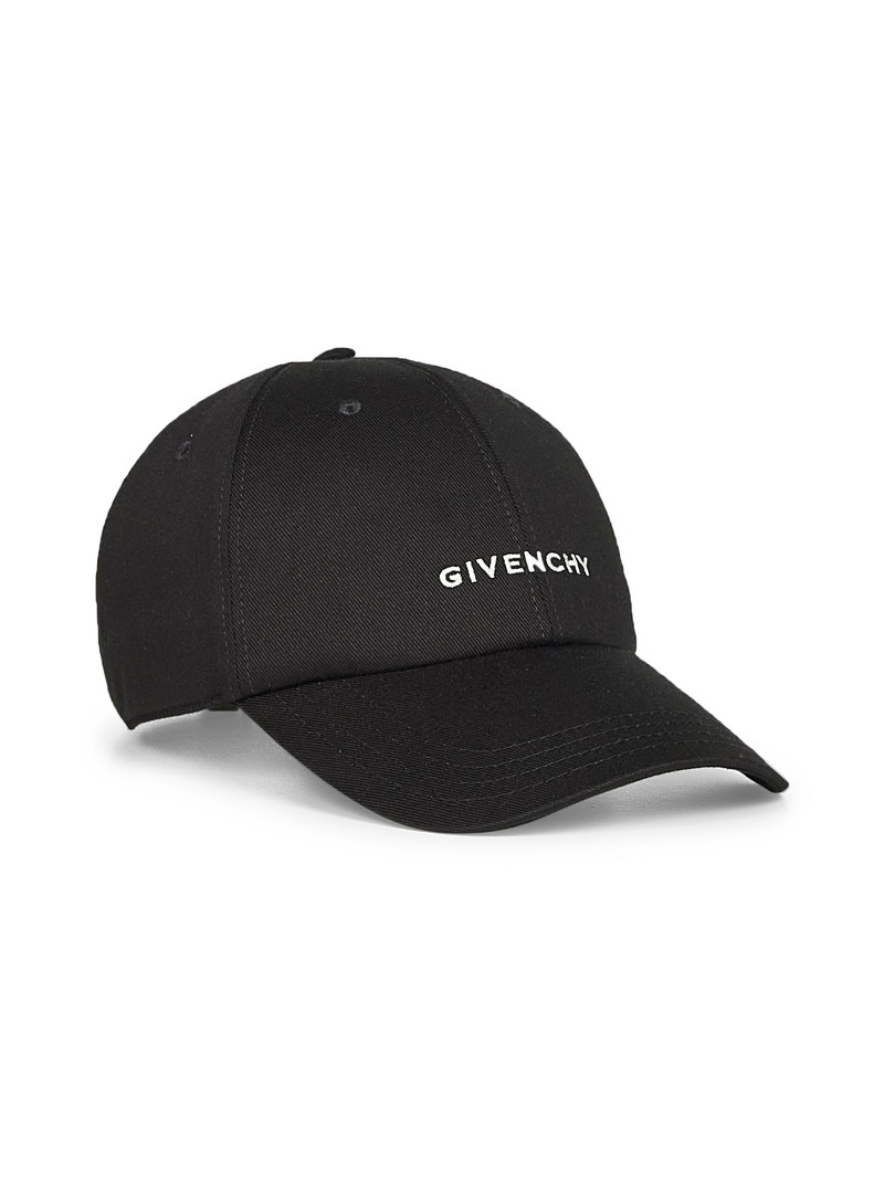 Givenchy Black GIVENCHY embroidery canvas cap outlook