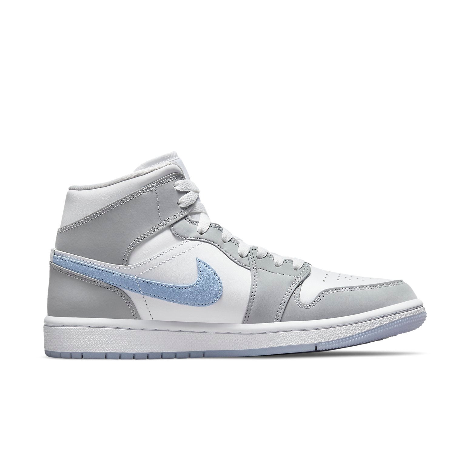 (WMNS) Air Jordan 1 Mid 'Wolf Grey Aluminum' BQ6472-105 - 2