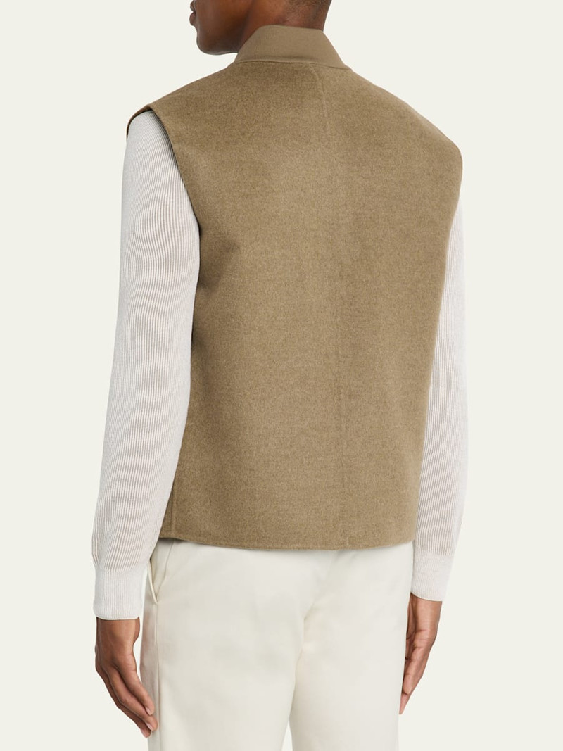 Loro Piana Men's Rik Double-Faced Cashmere Vest outlook