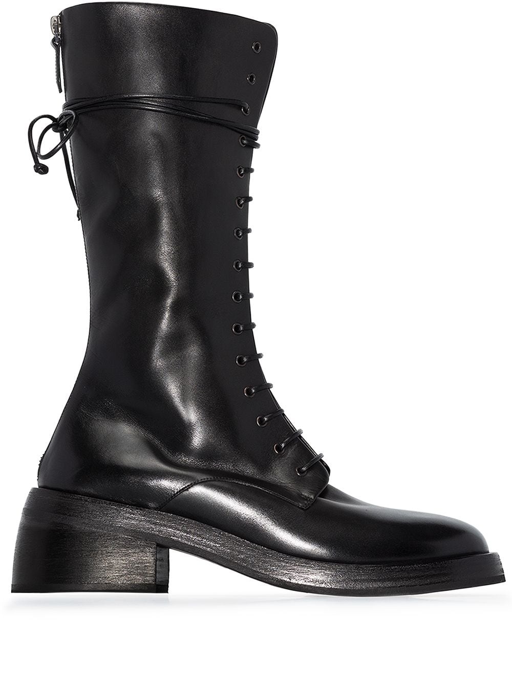 mid-calf combat boots - 1