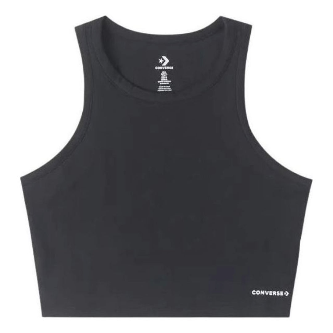(WMNS) Converse Wordmark Knit Tank Top 'Black' 10026502-A01 - 2