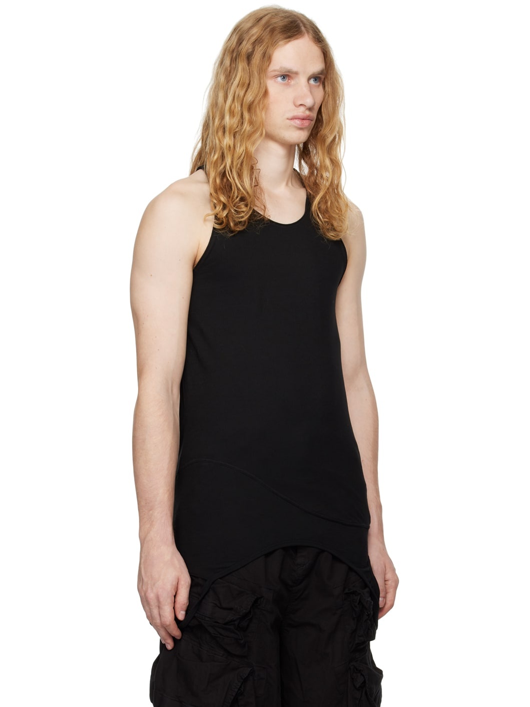 Black Loop Membrane Tank Top - 2