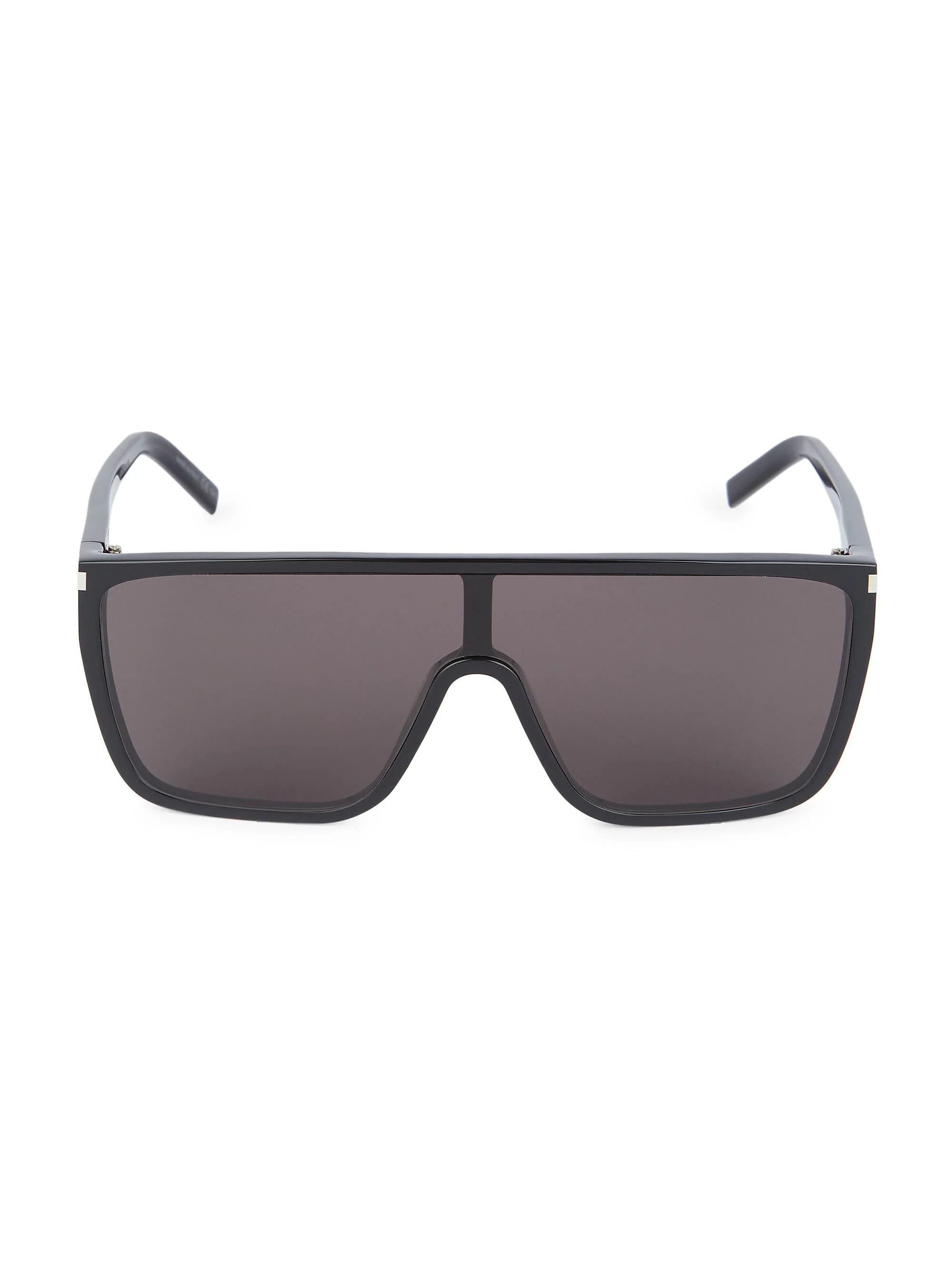 Men's 99MM Mask Sunglasses - Black - 1