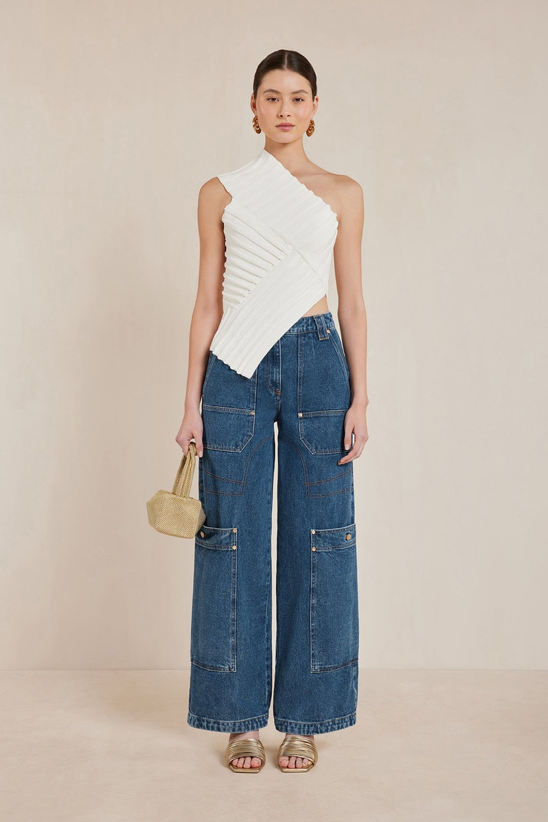 Cult Gaia DEL KNIT TOP outlook