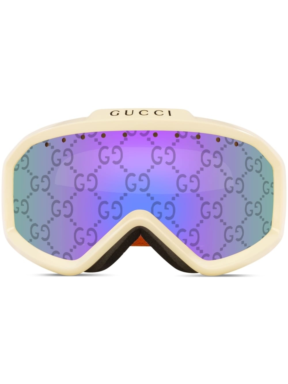 monogram-print ski goggles - 1