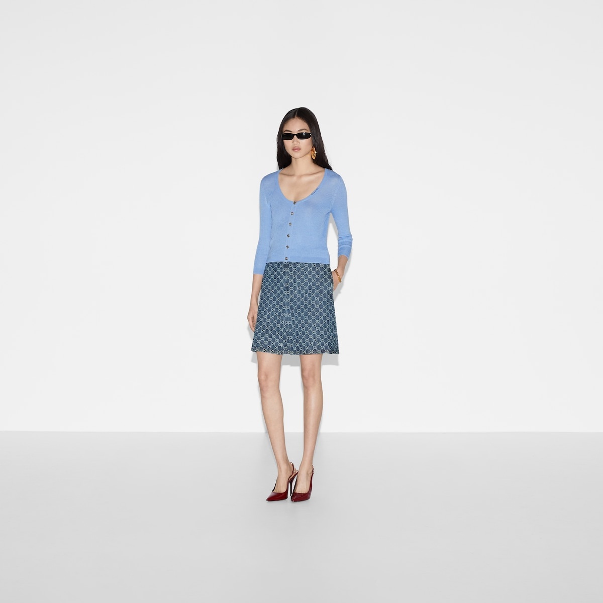 Extra fine rib wool and silk cardigan - 2