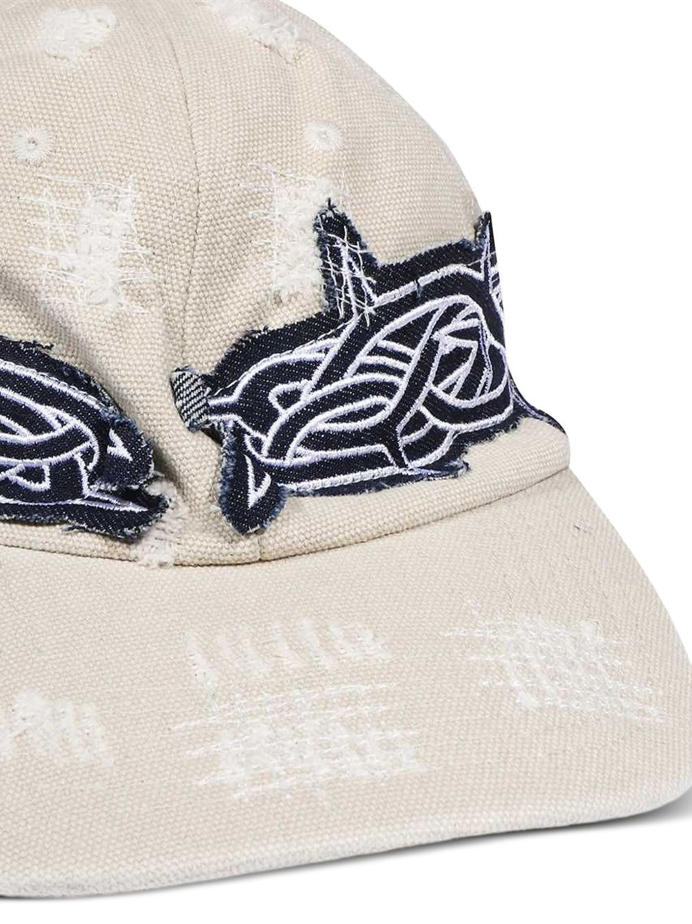 distressed-effect baseball cap - 3