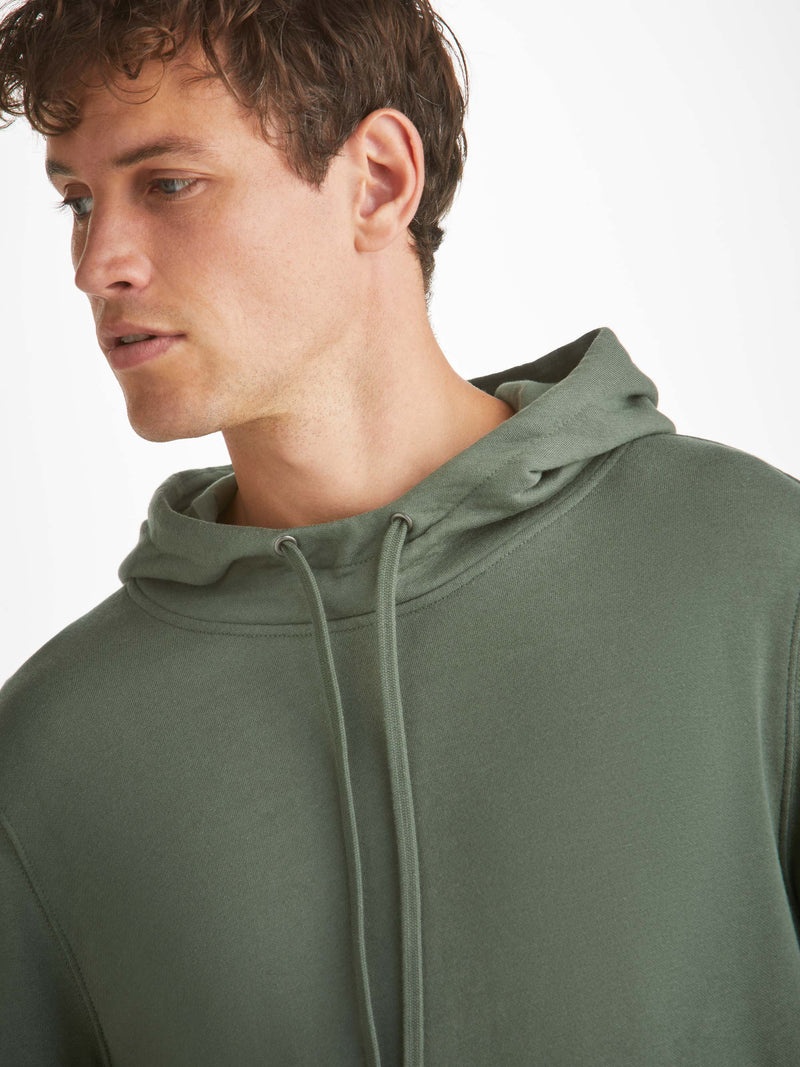 Men's Pullover Hoodie Quinn Cotton Modal Soft Green - 5