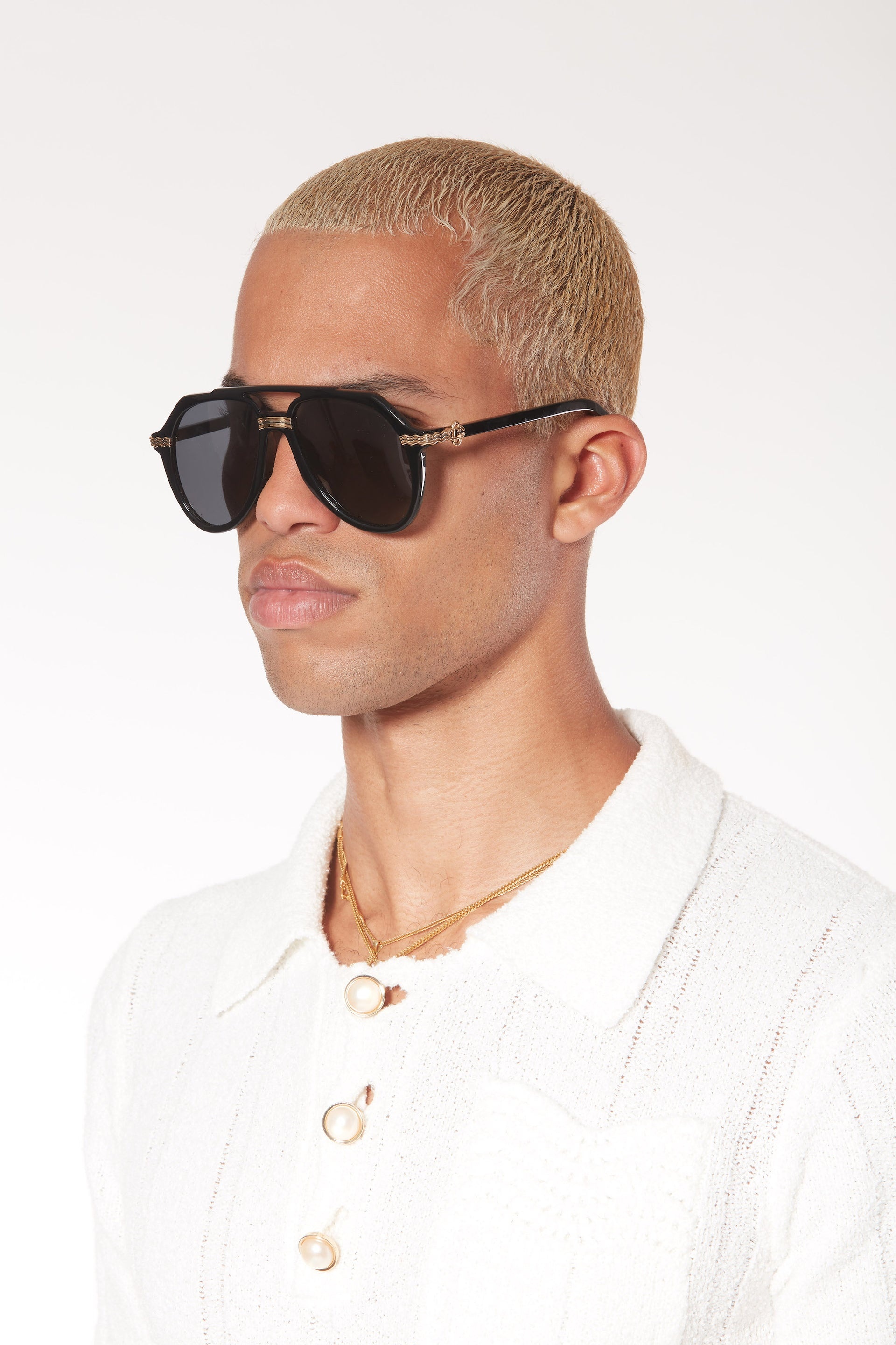 Rajio Black & Gold Sunglasses - 4