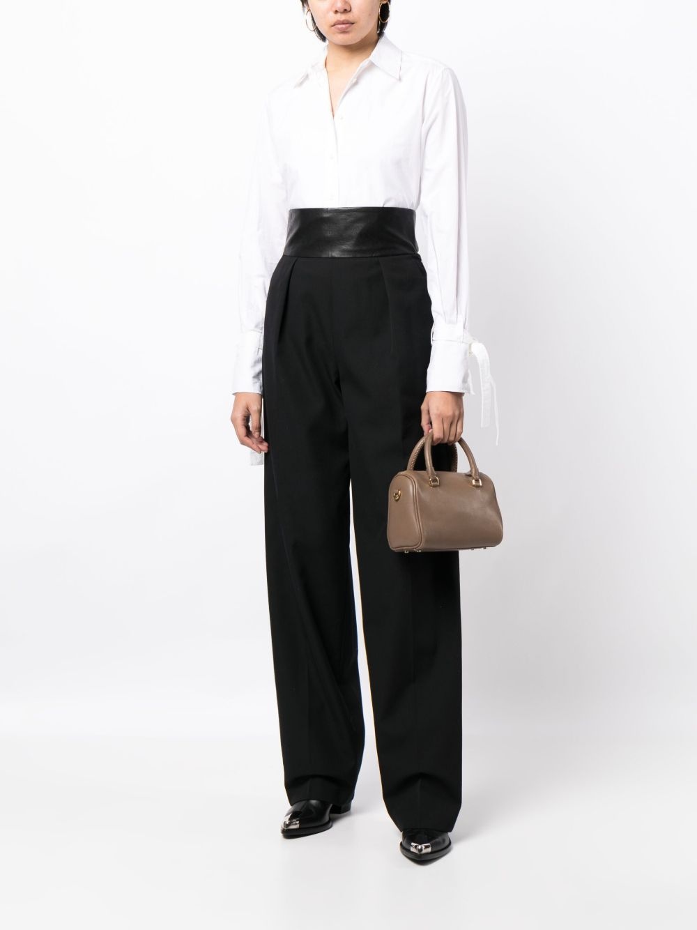 high-waist pleat-detailing tailored trousers - 2
