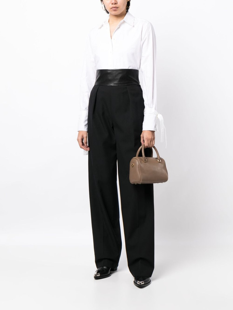 SYSTEM high-waist pleat-detailing tailored trousers outlook