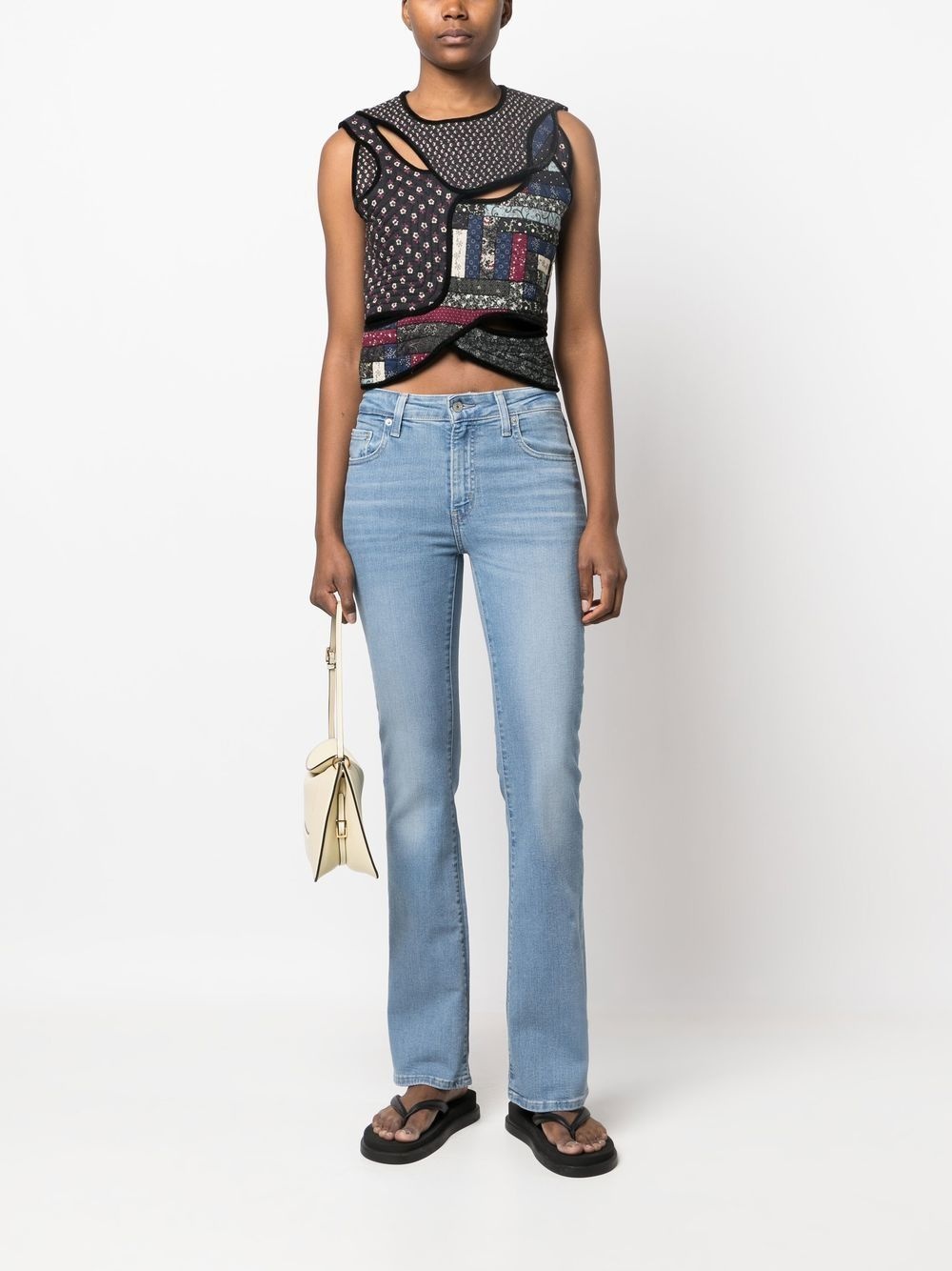 high-rise flared jeans - 2
