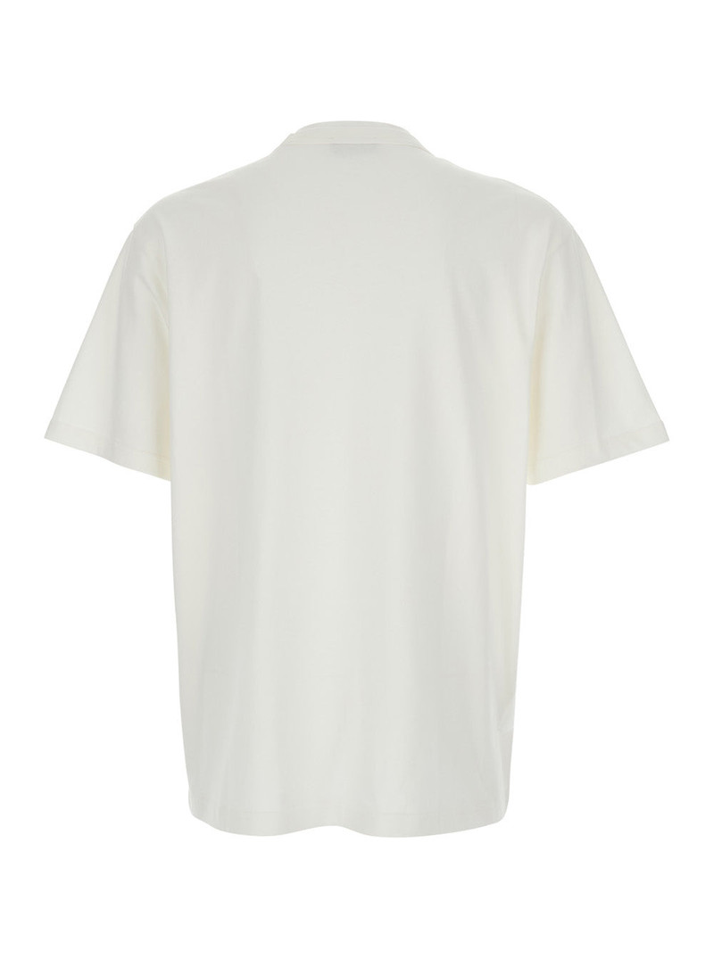 A.P.C. A.P.C. Men White Crewneck T-Shirt With Logo Embroidered On The Front In Cotton Man outlook