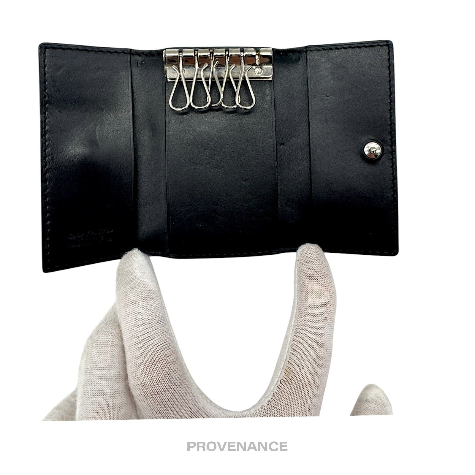 Goyard 6 Key Case Wallet - Black Goyardine - 5