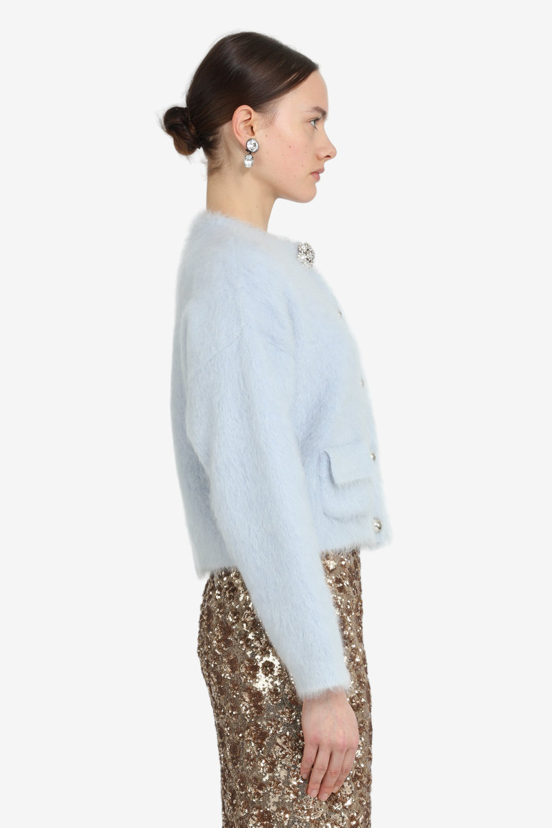 CREW NECK CARDIGAN WITH JEWEL BUTTONS 3