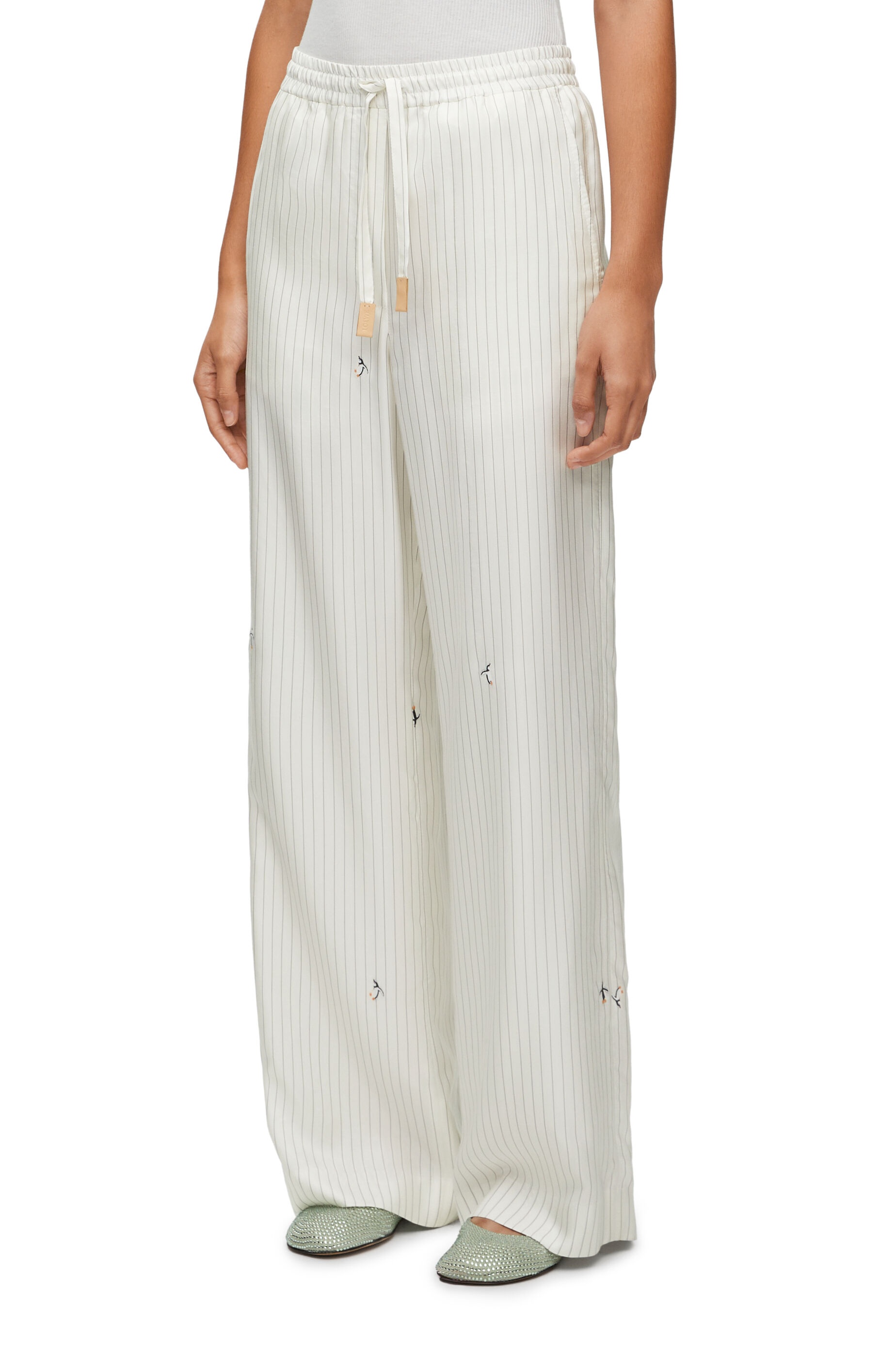 Pyjama trousers in silk and cotton - 3