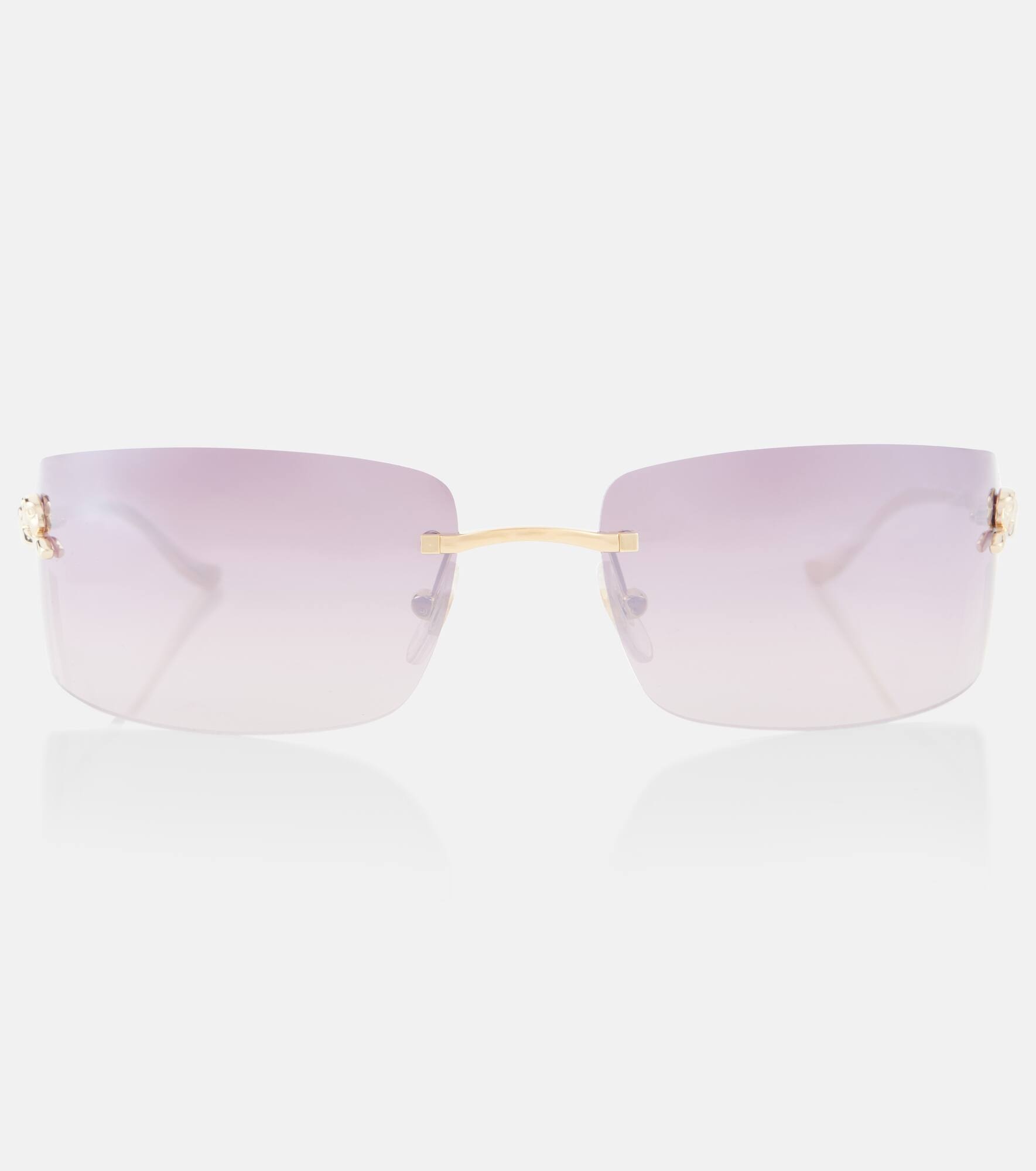 Panthère De Cartier rectangular sunglasses - 1