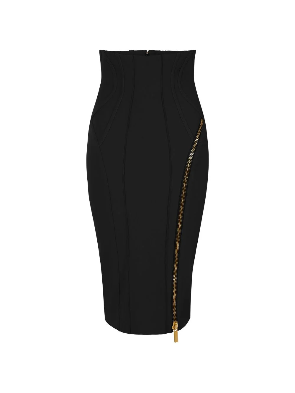skirt in technical fabric with zip - 1