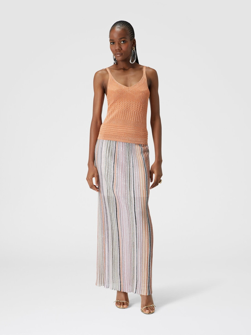 Missoni Lamé multi-processing viscose tank top outlook
